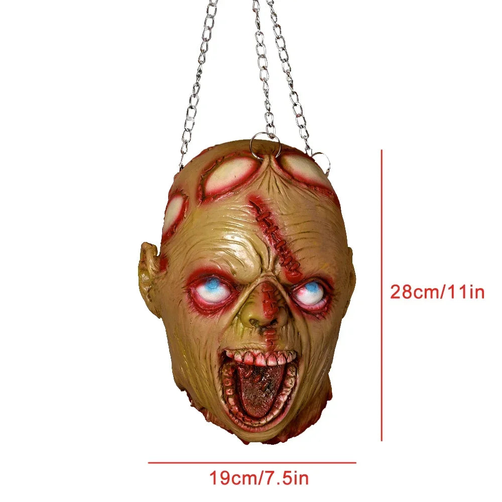 Hanging Latex Severed Head Halloween Prop – 32 Designs