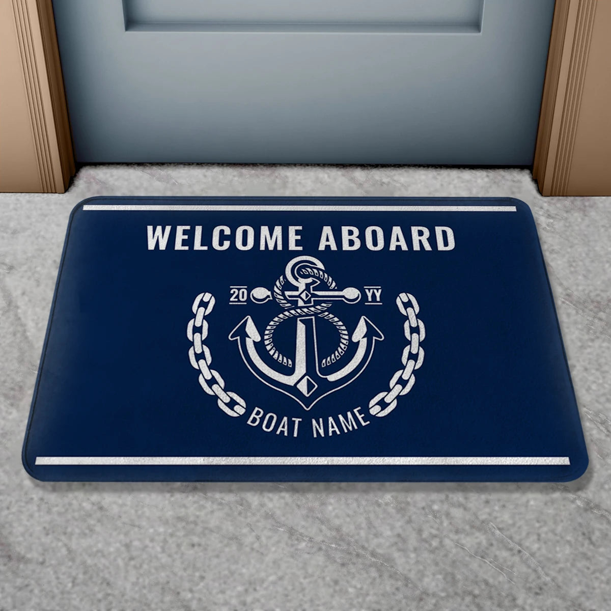 Boat Name Design Doormat