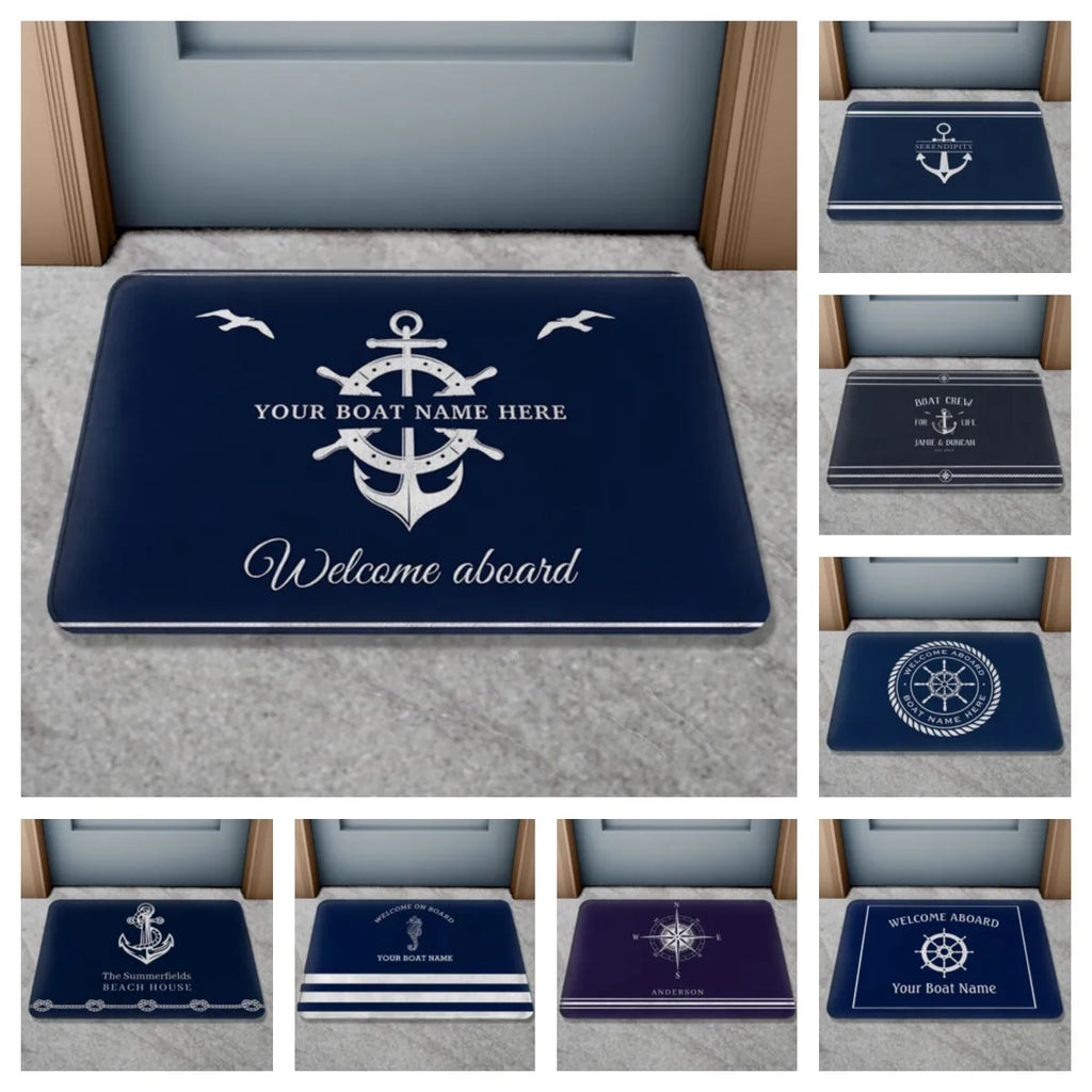 Boat Name Design Doormat