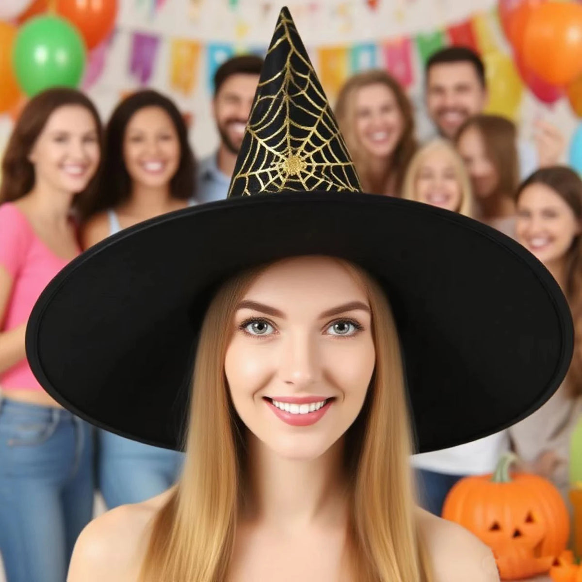 Mesh Witch Hat – Halloween Fancy Dress