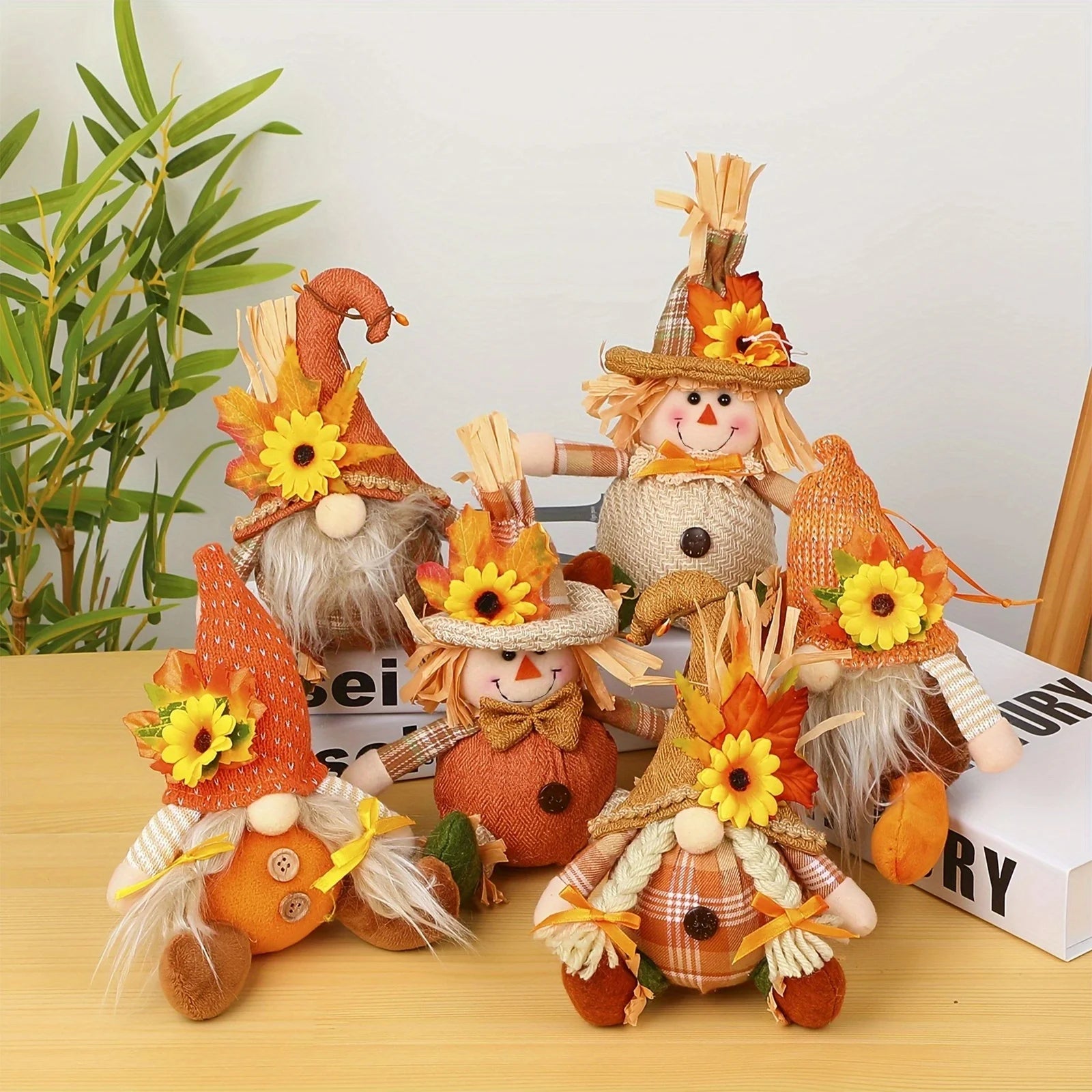 Rustic Autumn Scarecrow Hanging Decoration – 5 Styles
