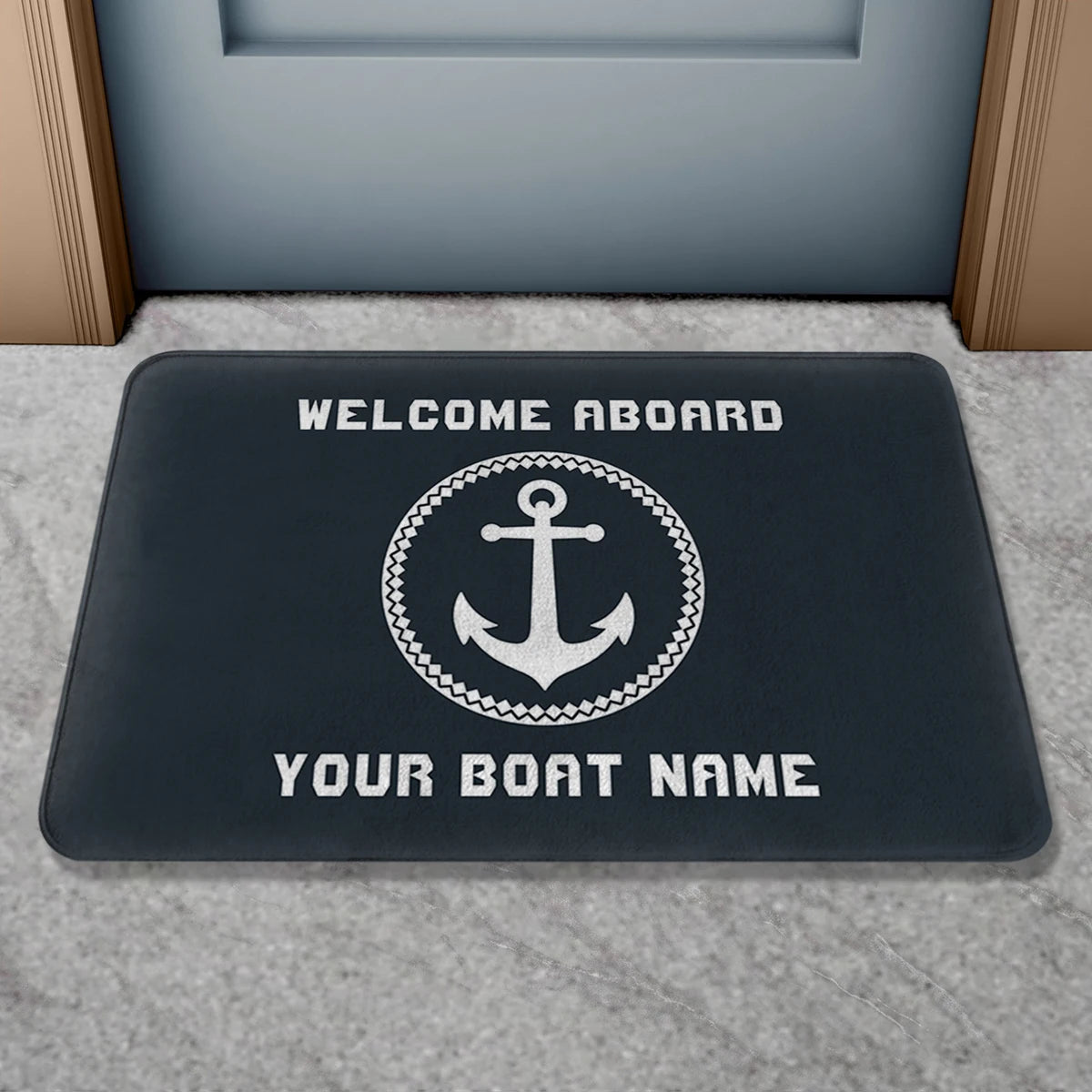 Boat Name Design Doormat