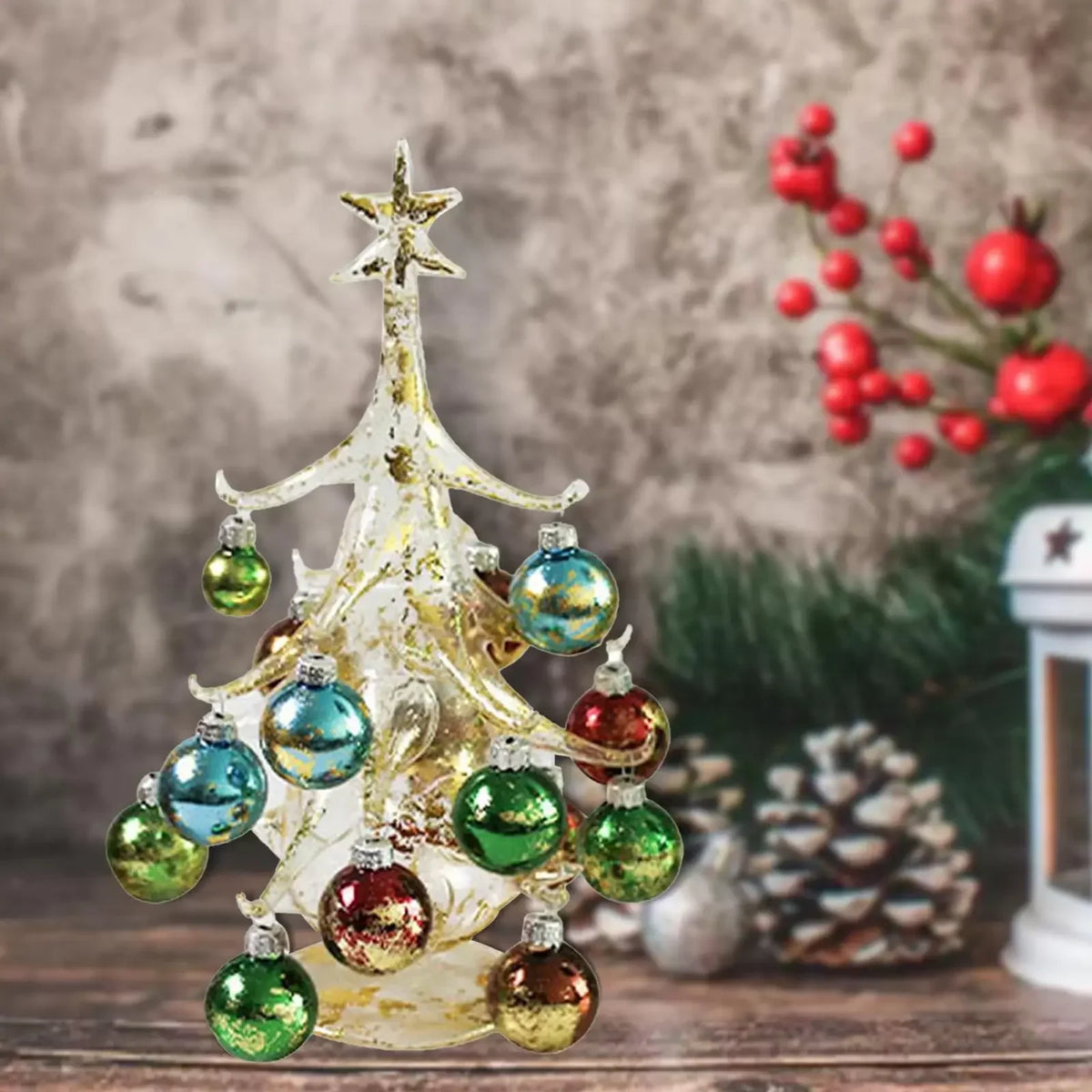 DIY Glass Christmas Tree Scene Kit - LOWZY