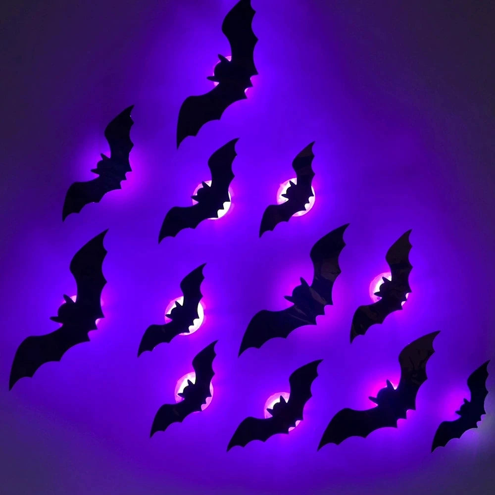 3D LED Bat Wall Lights – 12 to 48 Pieces – 48PCS