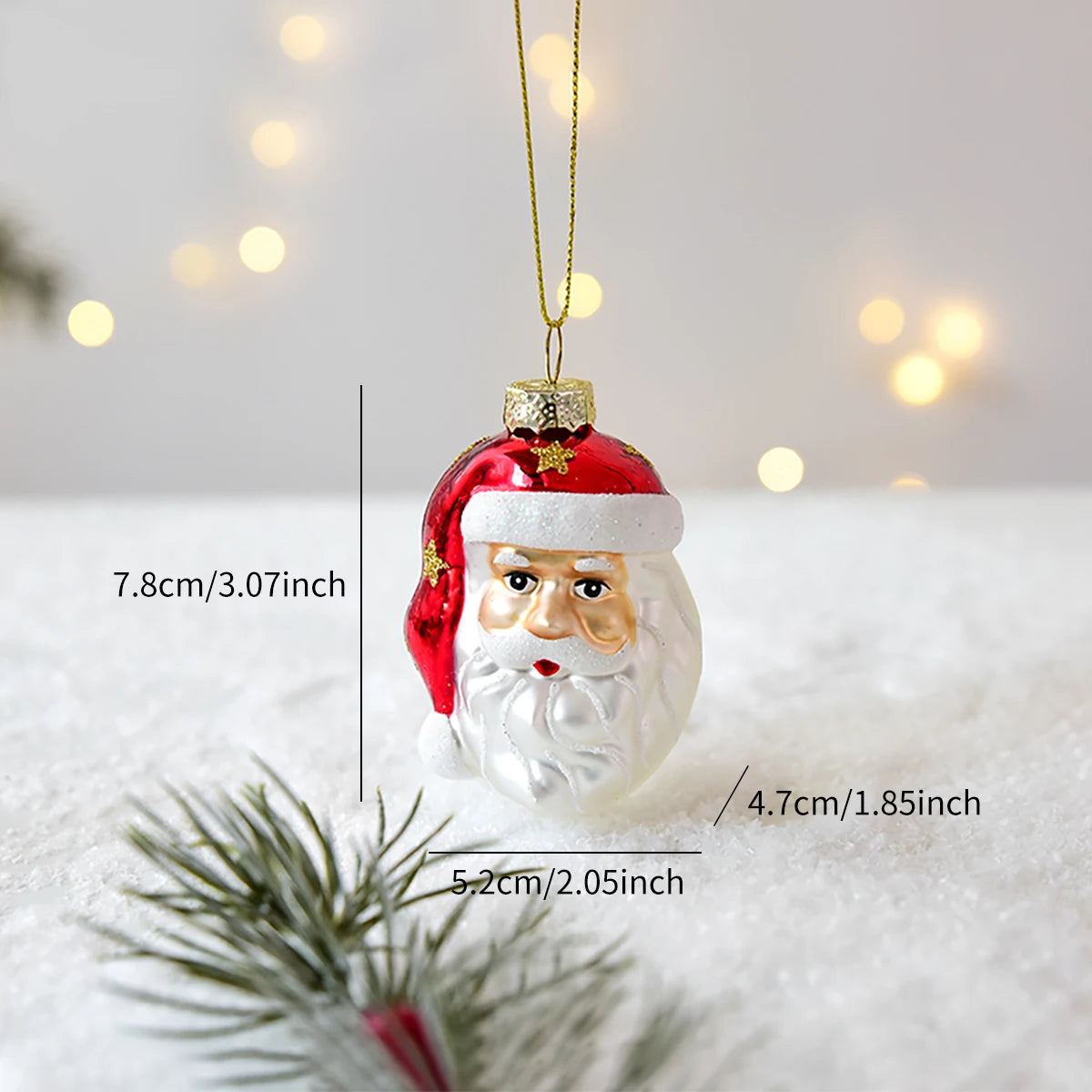 Glass Christmas Character Tree Ornament - view 19 - LOWZY