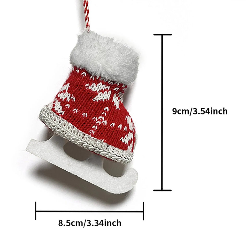 Mini Ice Skate Christmas Tree Ornament - LOWZY