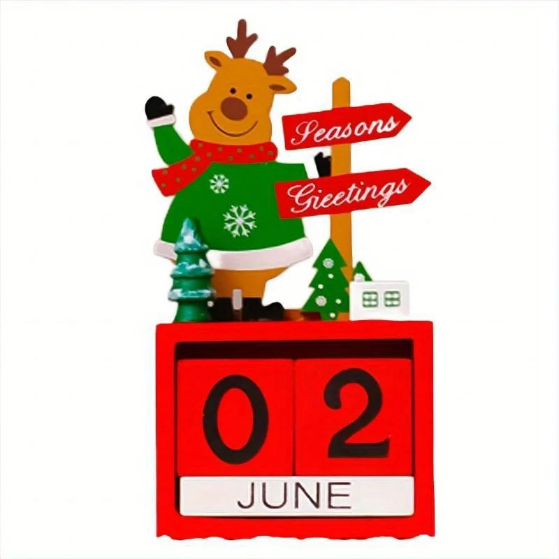 Adjustable Wooden Christmas Countdown Calendar - LOWZY