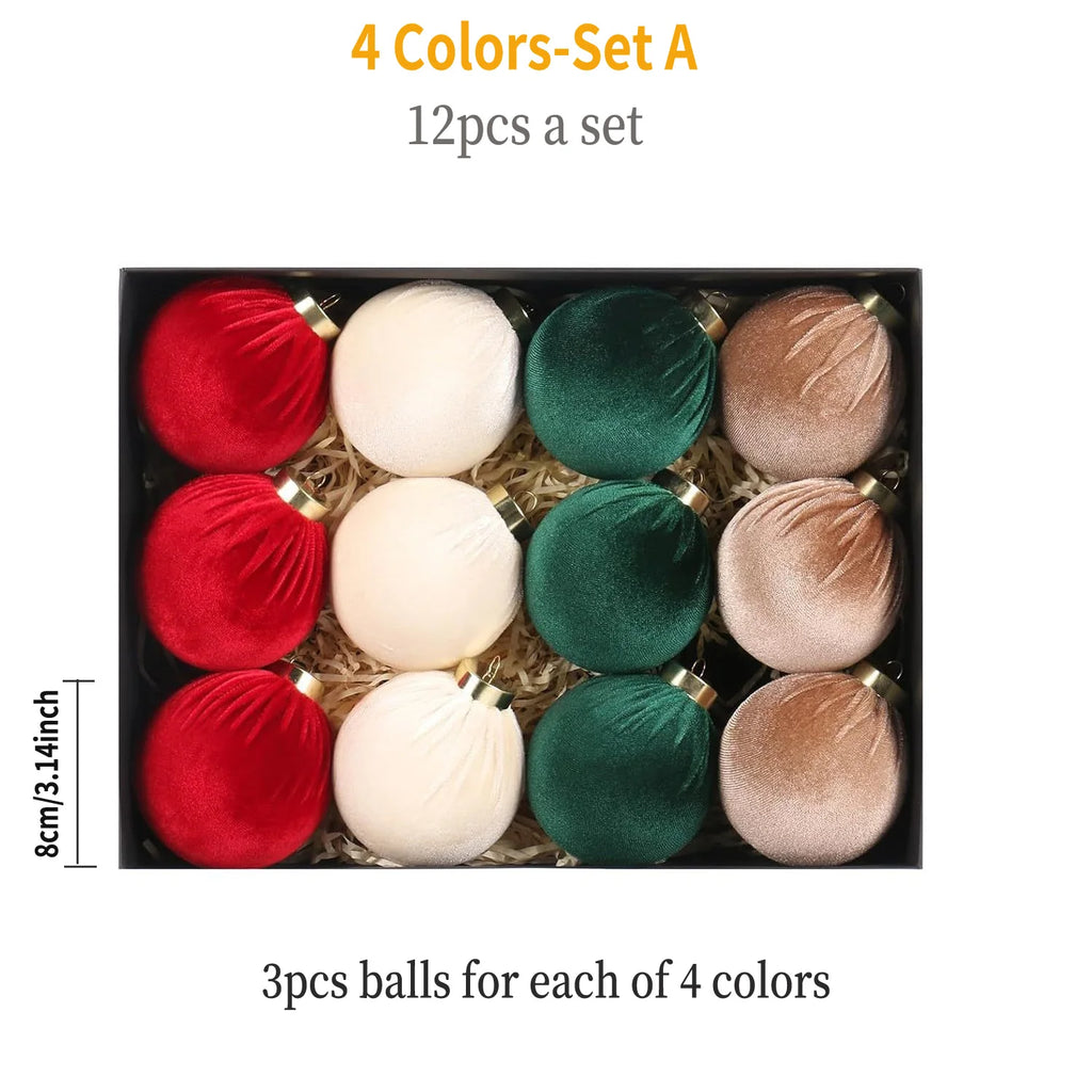 Christmas Tree Bauble Set - 6cm or 8cm - LOWZY