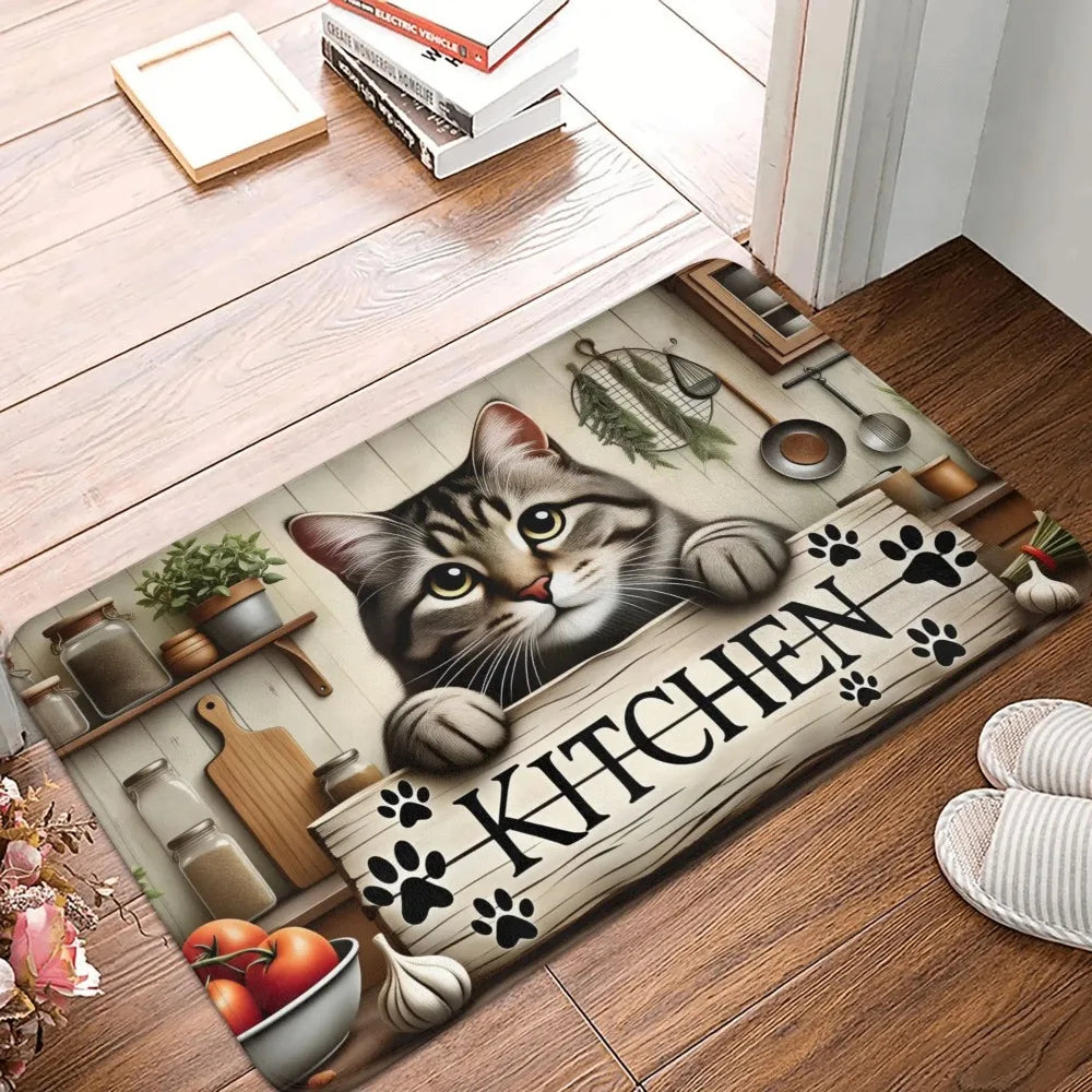 Kitten Print Decorative Doormat