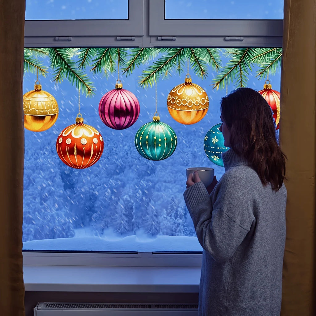 Colourful Christmas Window Clings - 1pcs - LOWZY