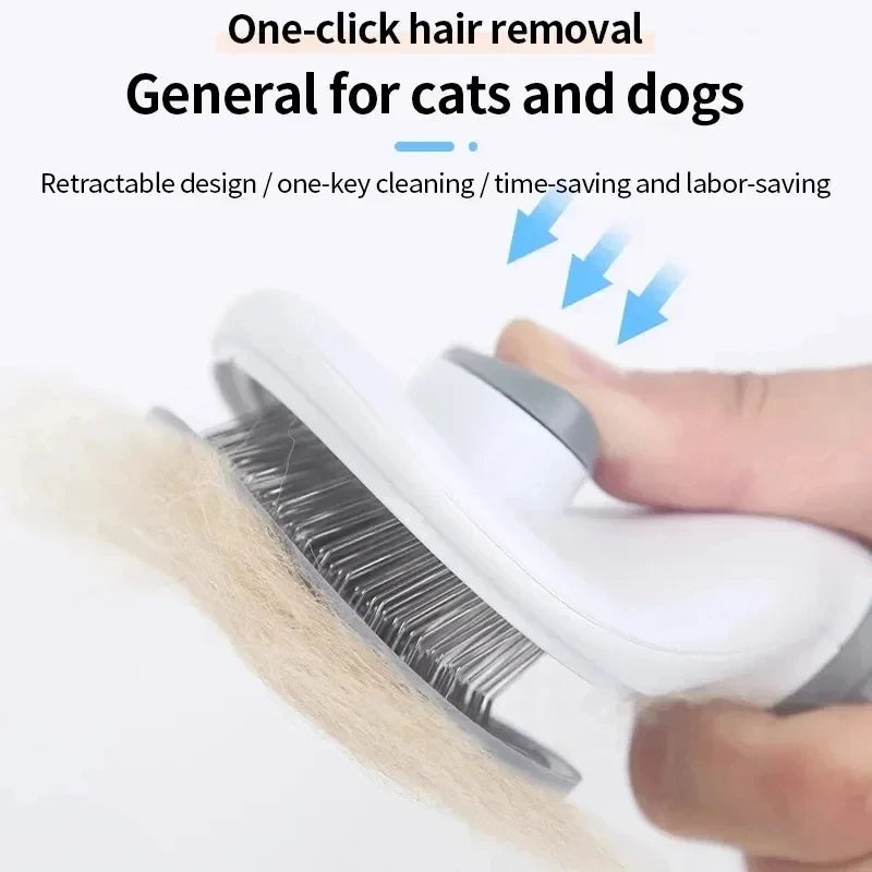 Self-Cleaning Slicker Brush with Stainless Steel Pins