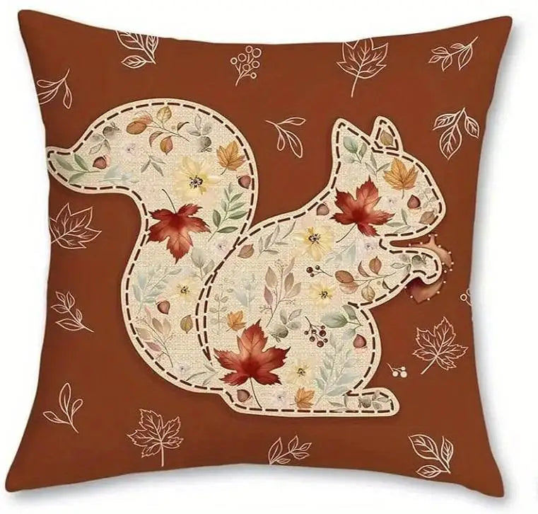 autumn printed decorative cushion cover for sofa or bedroom