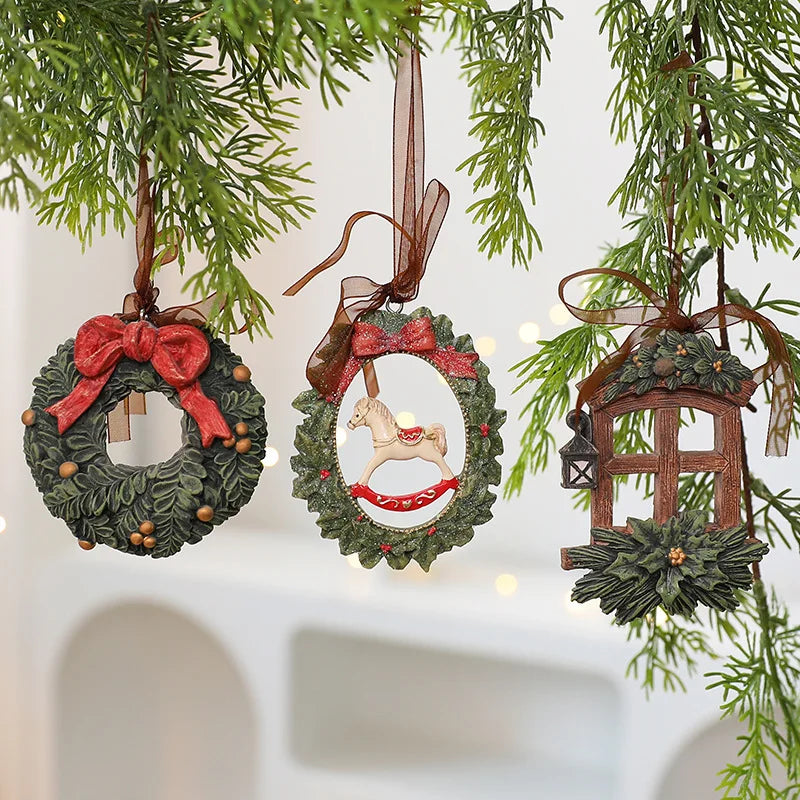 Vintage Resin Christmas Bell Ornament - Style 7 - LOWZY