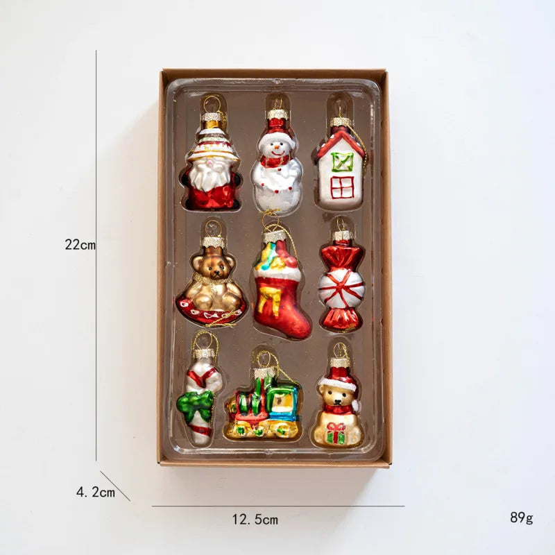 Glass Christmas Tree Ornament Set - LOWZY