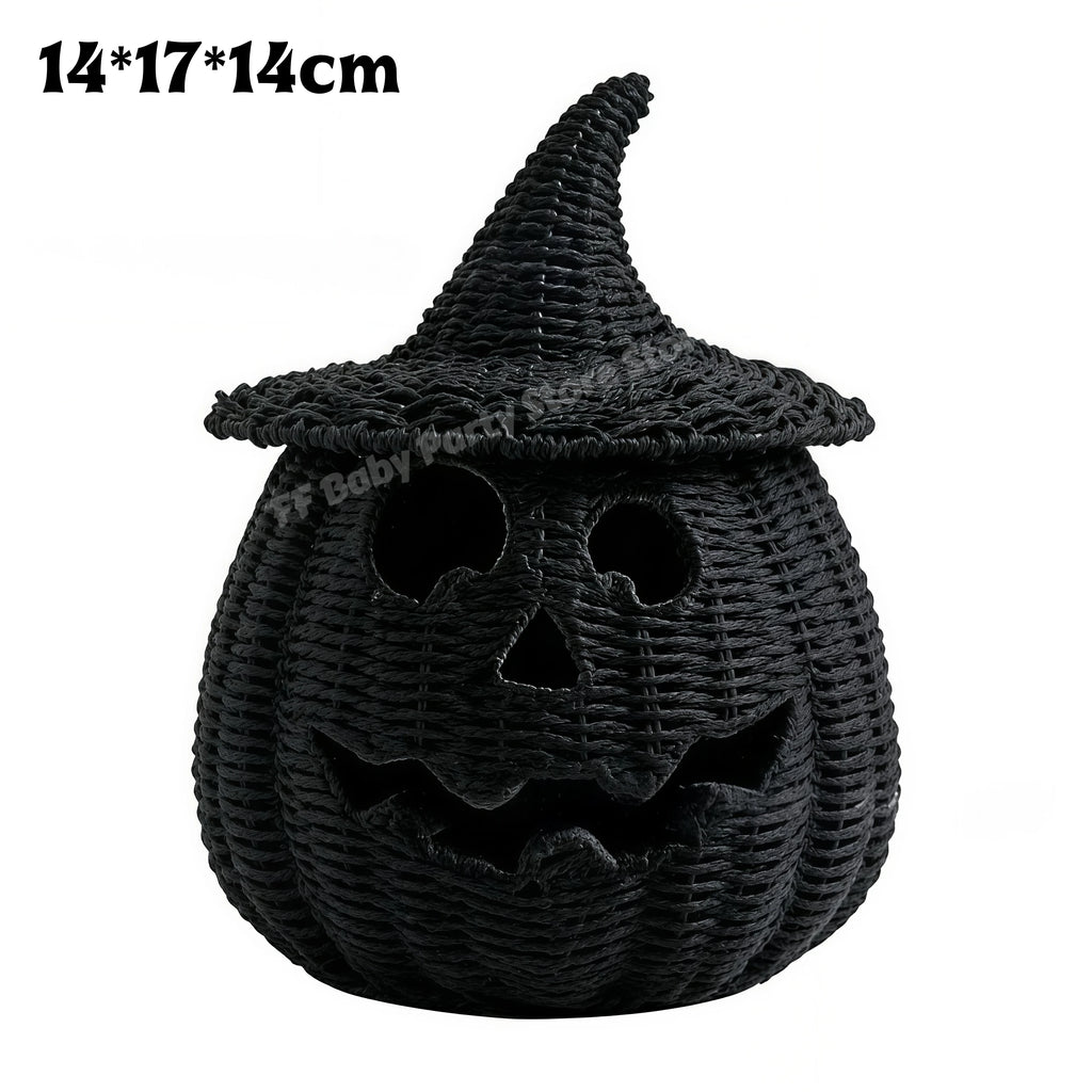 Halloween Pumpkin Lantern & Witch Hat Décor – 6 Designs