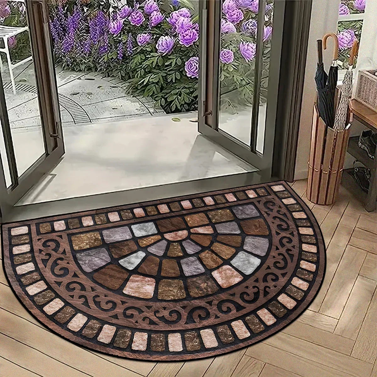 Decorative Polyester Entrance Rug