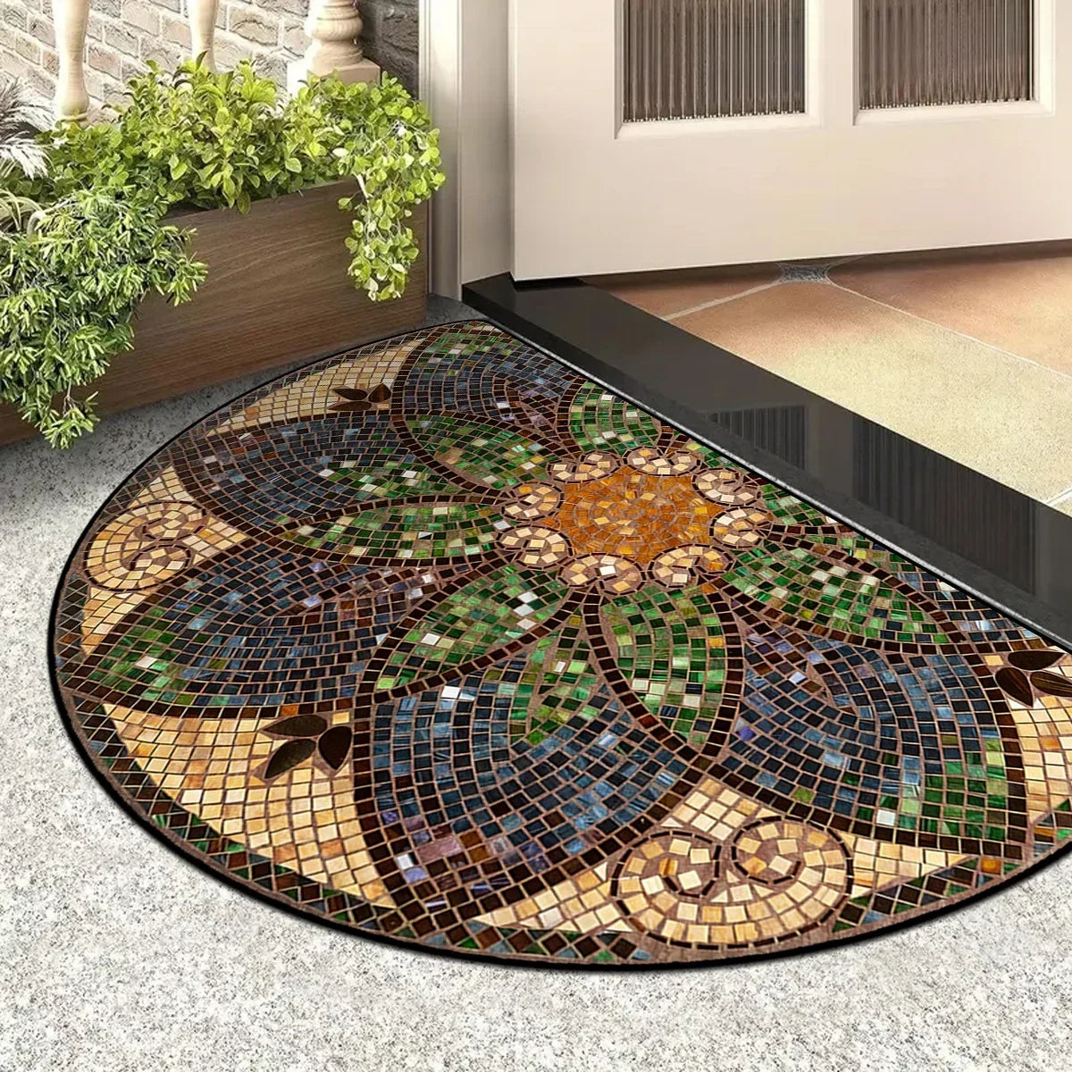 Decorative Polyester Entrance Rug
