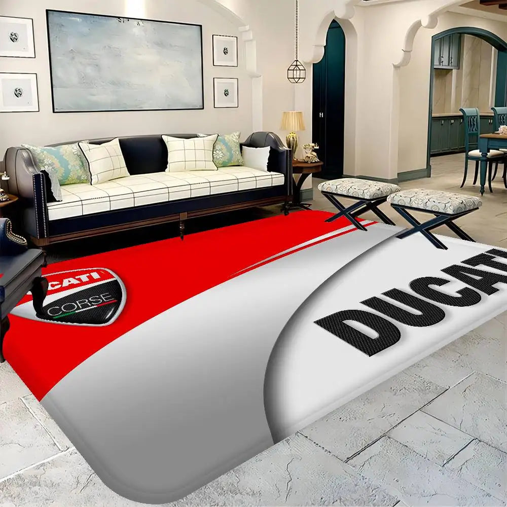 Ducati Motorcycle Print Doormat