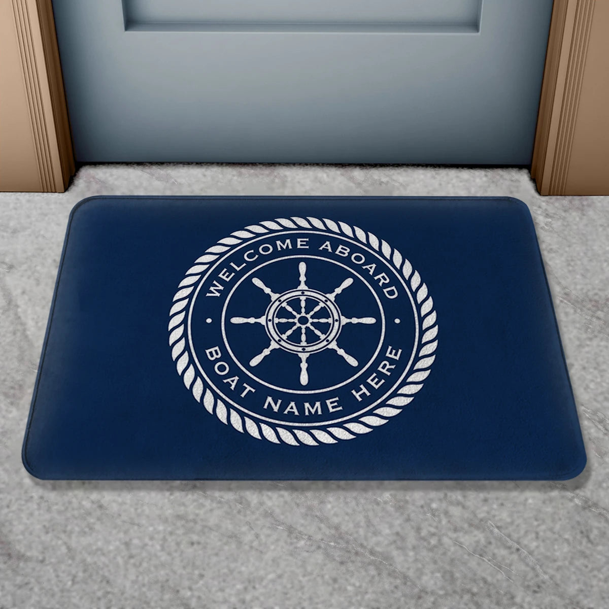 Boat Name Design Doormat