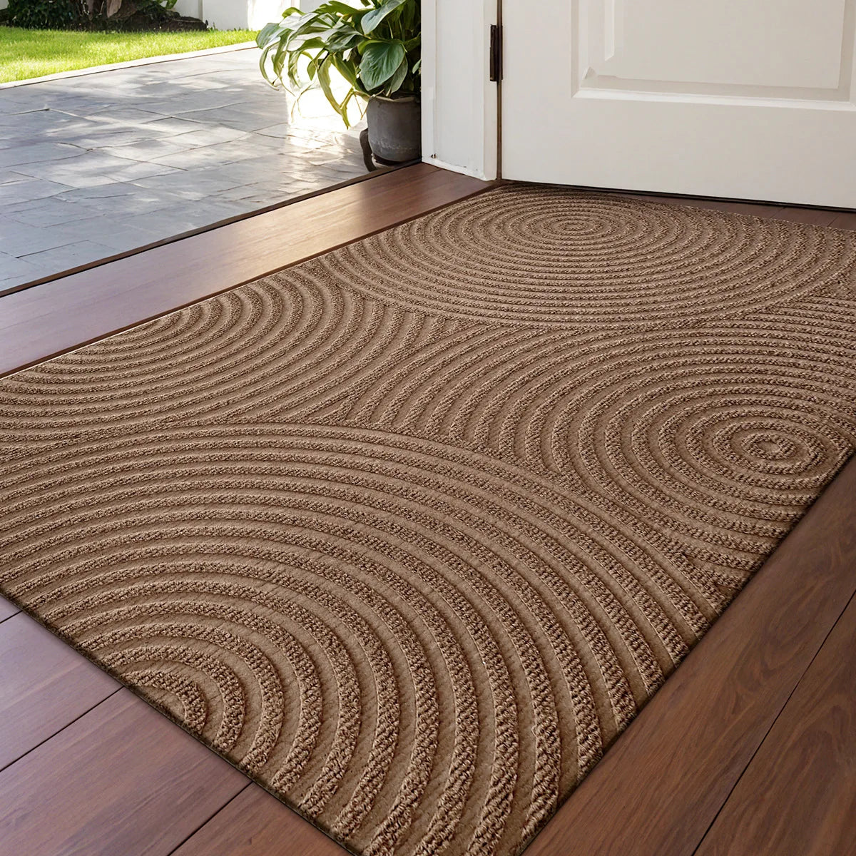 Grooved Geometric Entrance Doormat