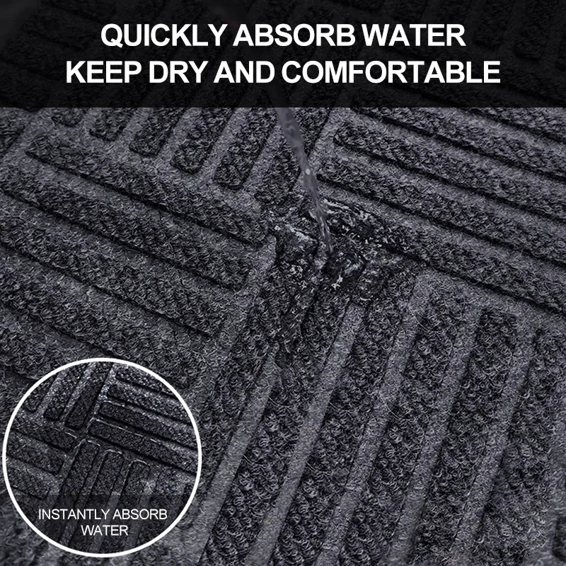 Diamond Pattern Polyester Floor Mat