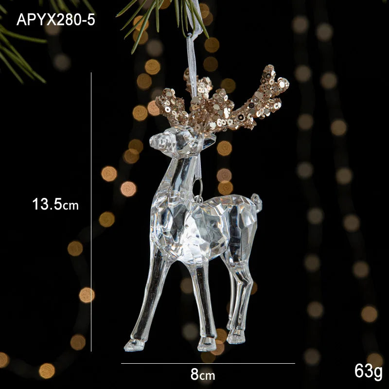 Acrylic Winter Wonderland Hanging Ornament - LOWZY