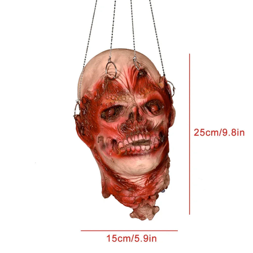 Hanging Latex Severed Head Halloween Prop – 32 Designs – 008