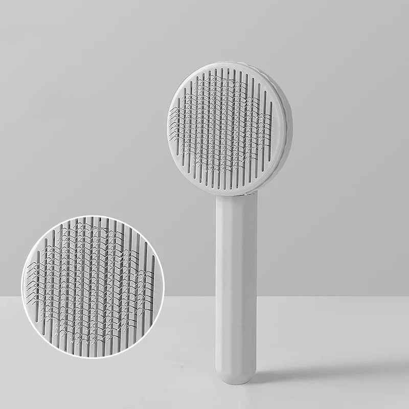 Self-Cleaning Pet Grooming Brush for Dogs & Cats