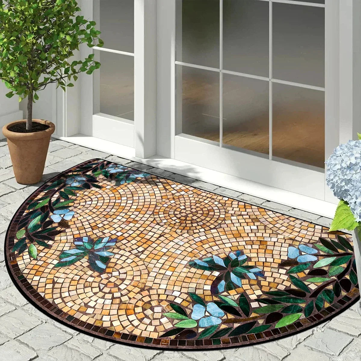 Decorative Polyester Entrance Rug