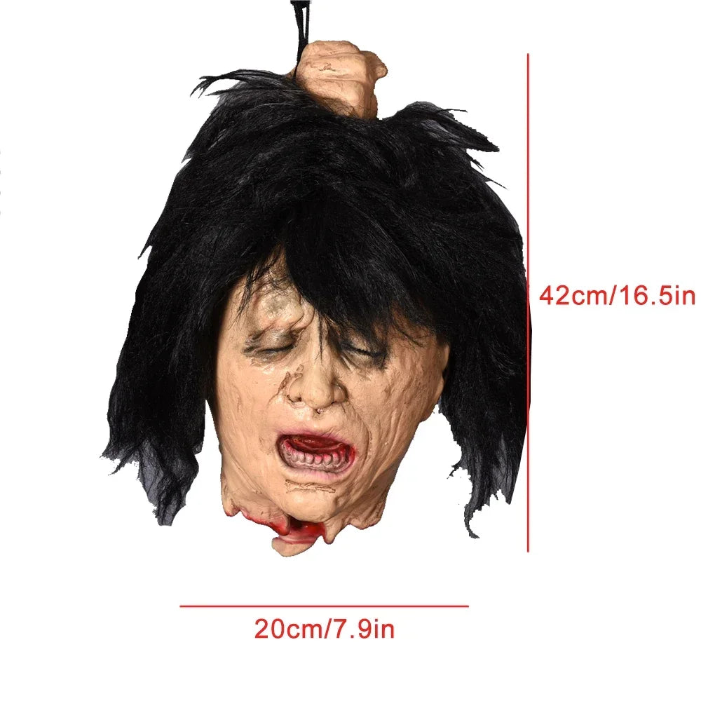 Hanging Latex Severed Head Halloween Prop – 32 Designs – 009