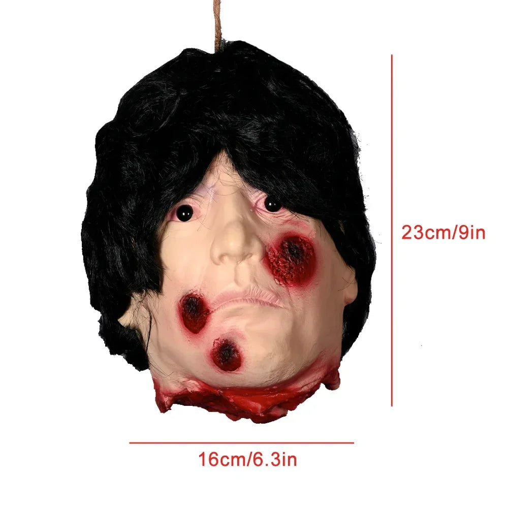 Hanging Latex Severed Head Halloween Prop – 32 Designs – 011