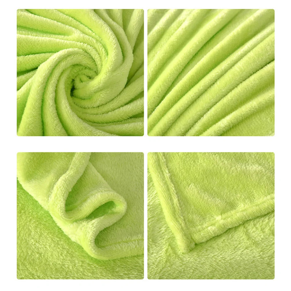 Thick Flannel Fleece Travel Blanket – 70 × 100cm