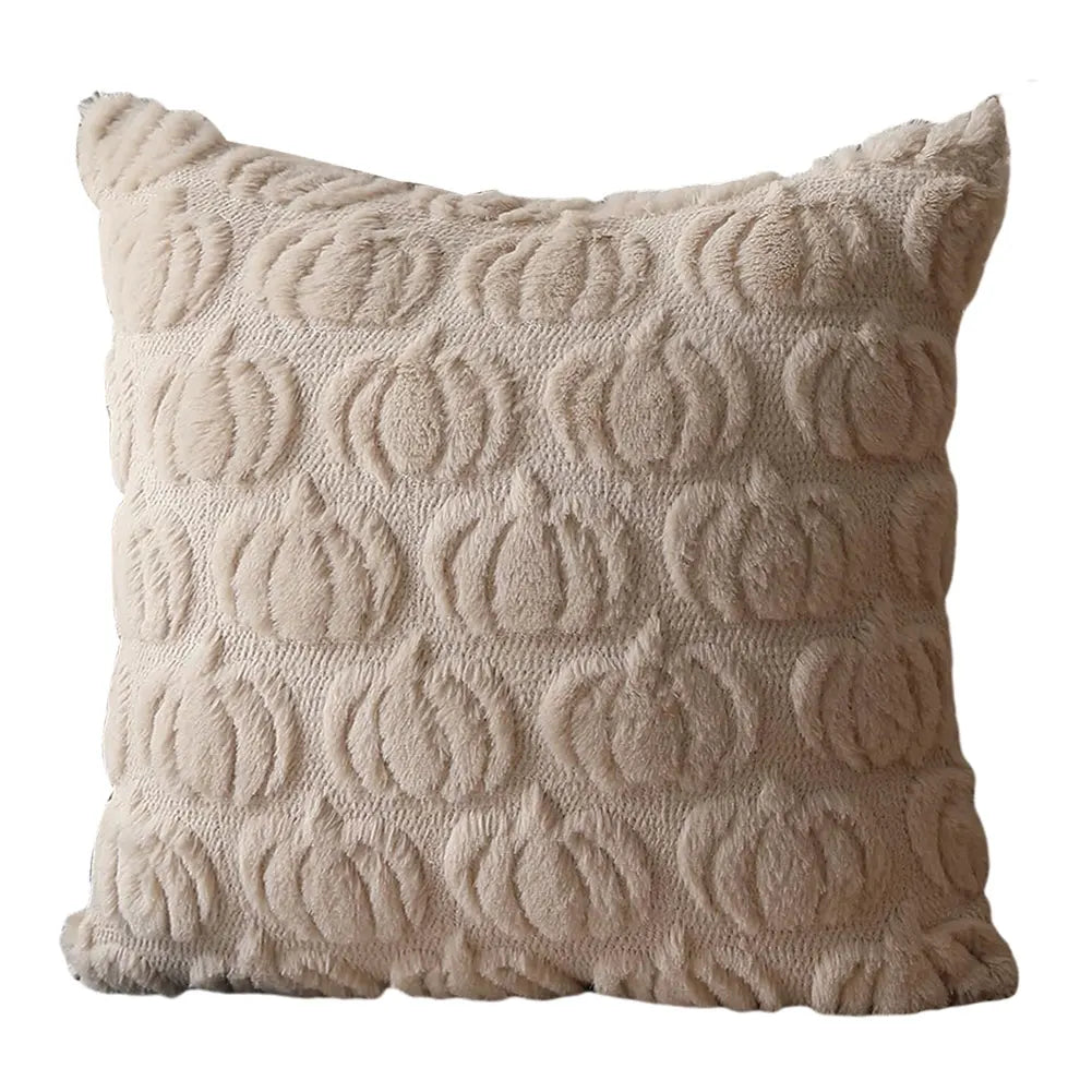 Halloween Plush Cushion Cover – Ghost, Pumpkin & Bat 45cm