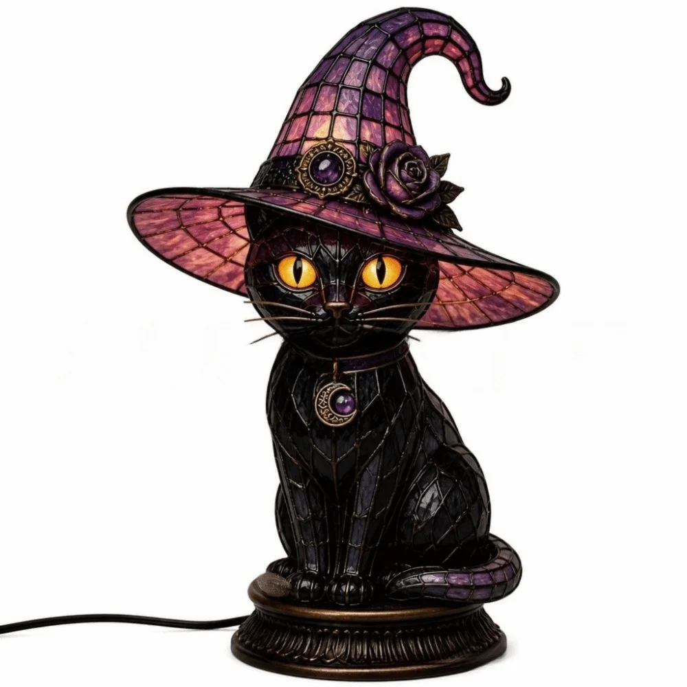 Gothic Halloween Acrylic Lamp – 13 Spooky Designs