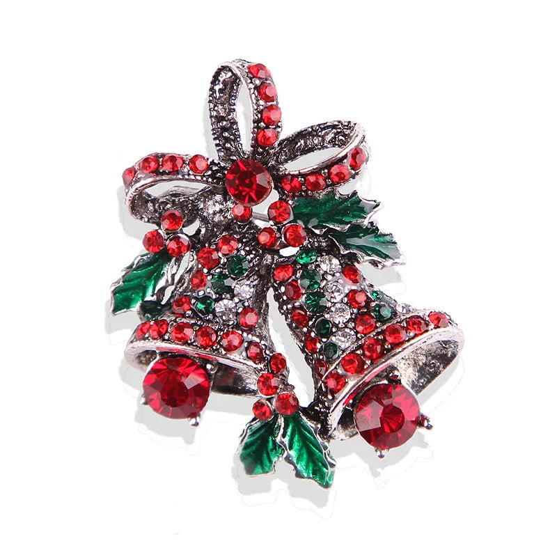 Vintage Christmas Bell & Bow Brooch - view 6 - LOWZY