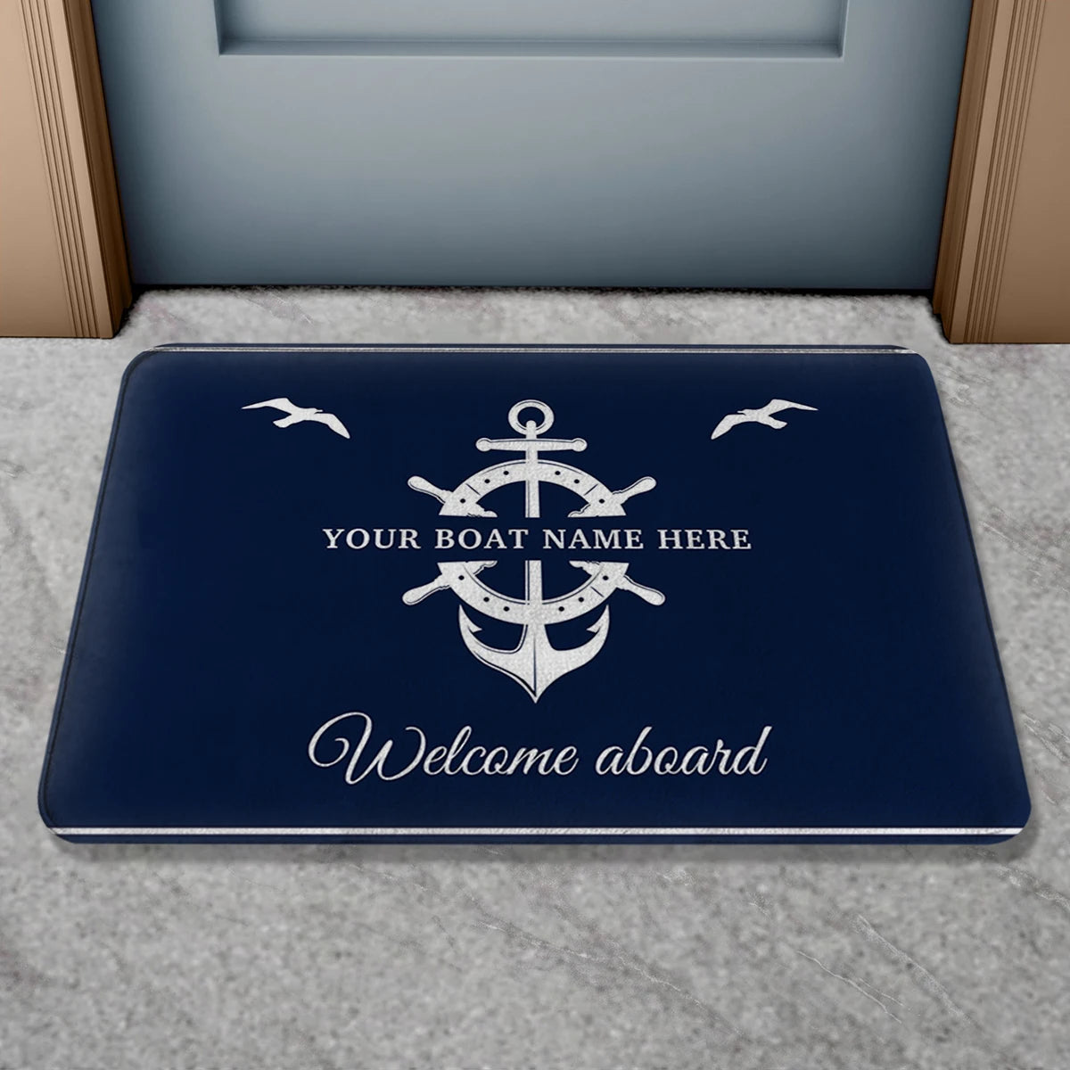 Boat Name Design Doormat