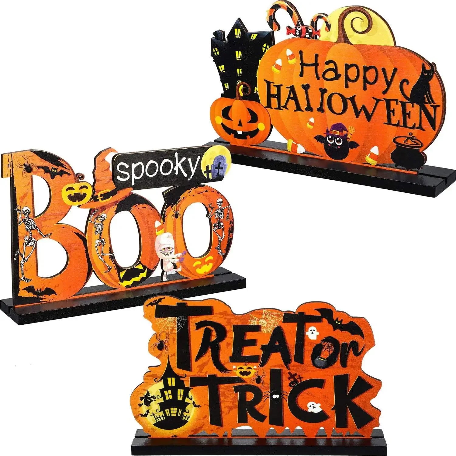 Wooden Halloween Table Signs – 3 Designs – Style 3