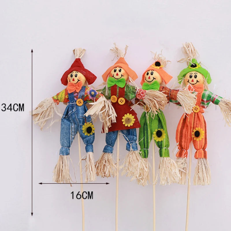 small autumn harvest scarecrow seasonal decoration