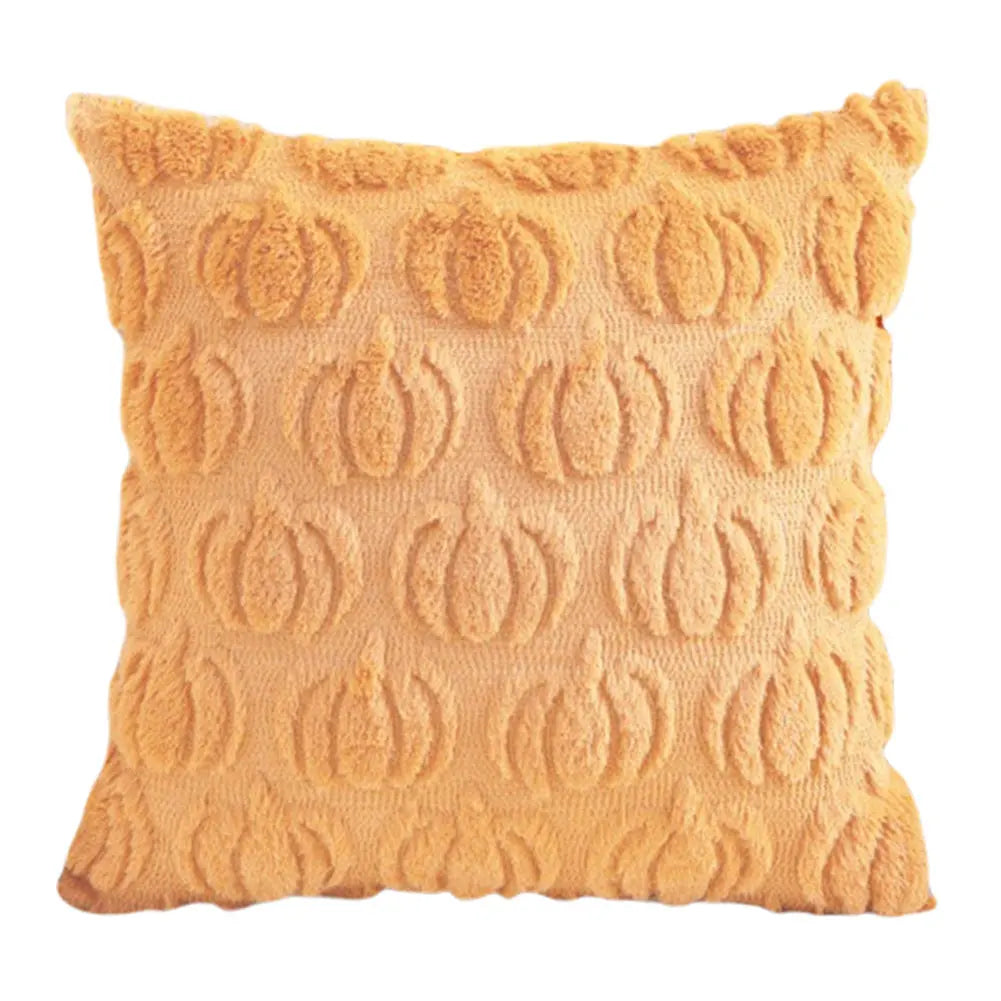 Halloween Plush Cushion Cover – Ghost, Pumpkin & Bat 45cm