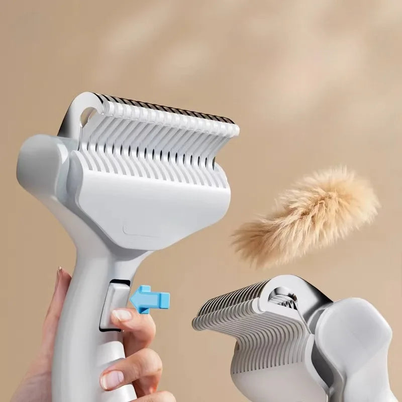 Curved Stainless Steel Pet Detangling Comb
