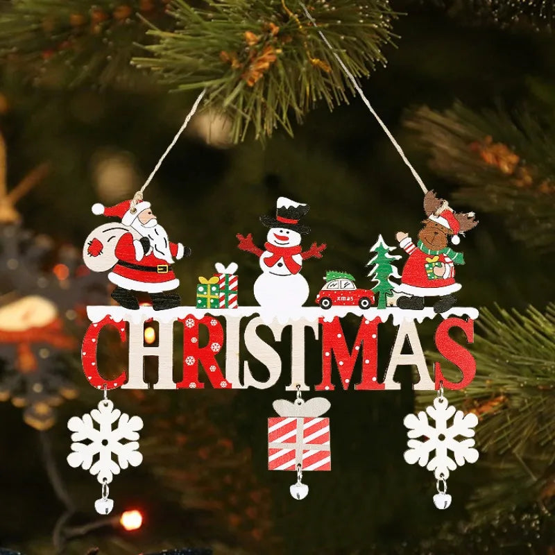 Wooden Christmas Door & Wall Hanging - view 6 - LOWZY