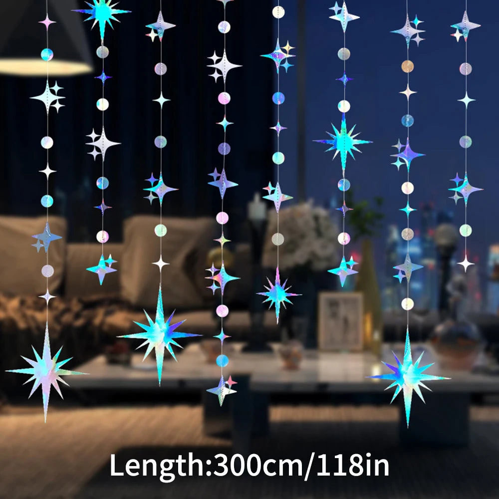 Hanging Star Decoration Set – Party & Room Décor