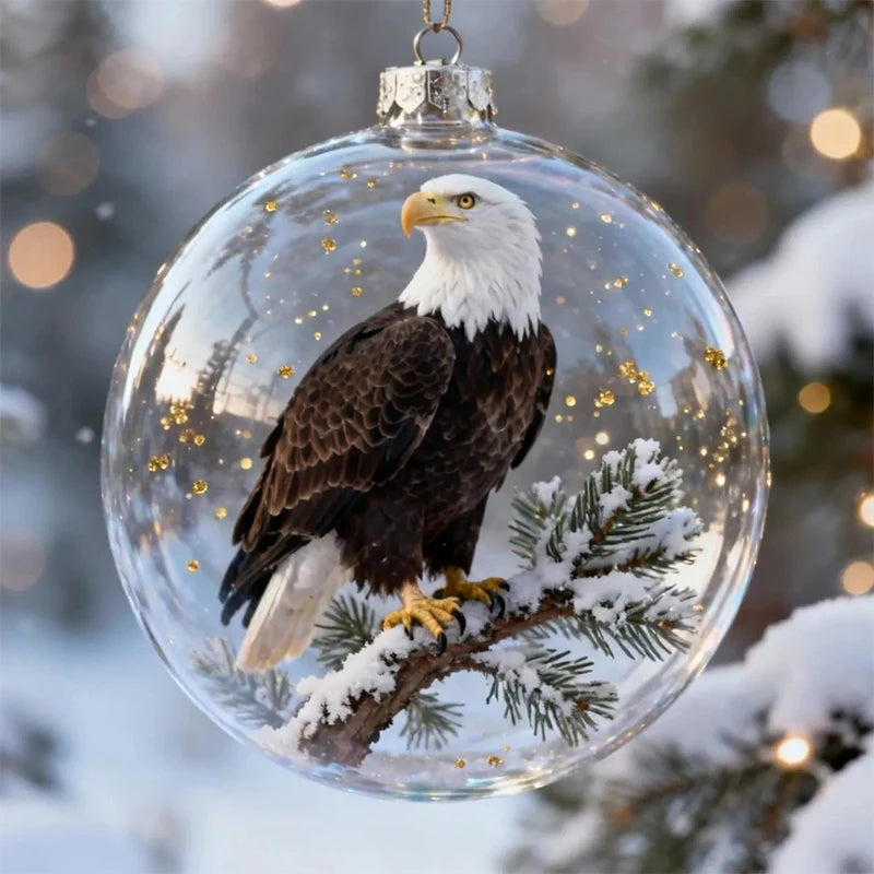 Glass Bird Christmas Tree Ornament - 6cm - LOWZY