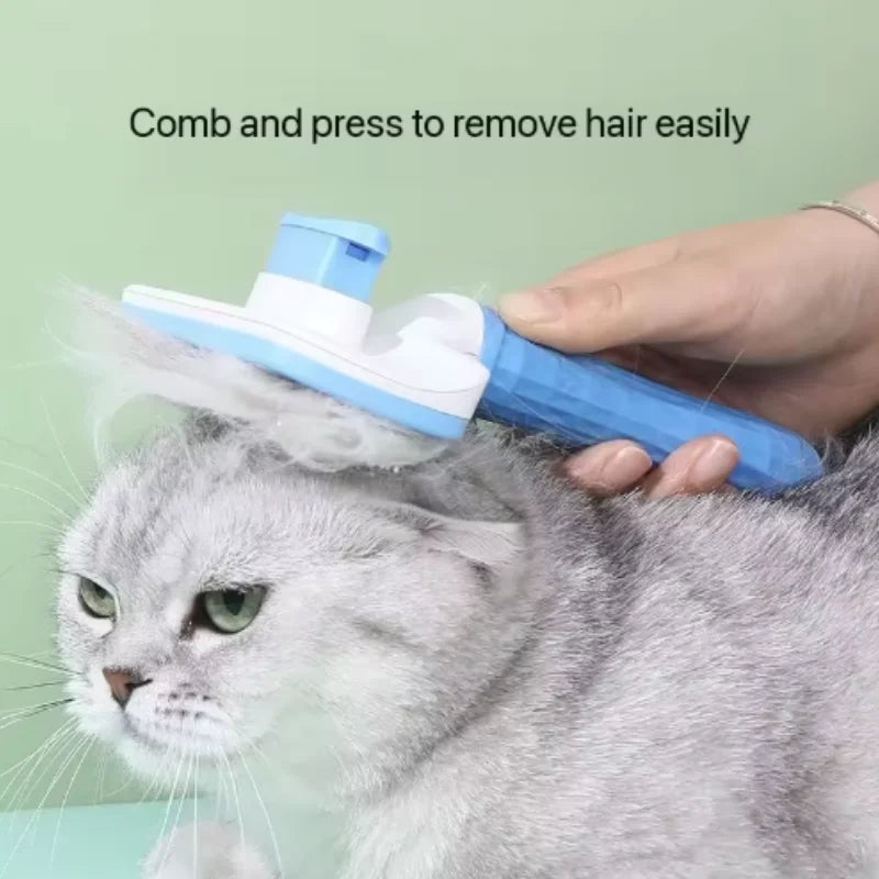 Self-Cleaning Pet Grooming Brush for Dogs & Cats