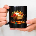 Autumn Harvest Ceramic Mug – Pumpkin Cart Design