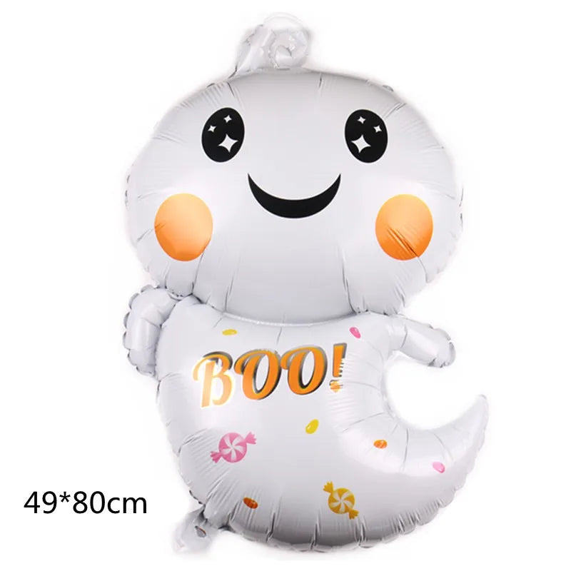 Halloween Foil Balloons – Ghost, Pumpkin, Bat & Mummy