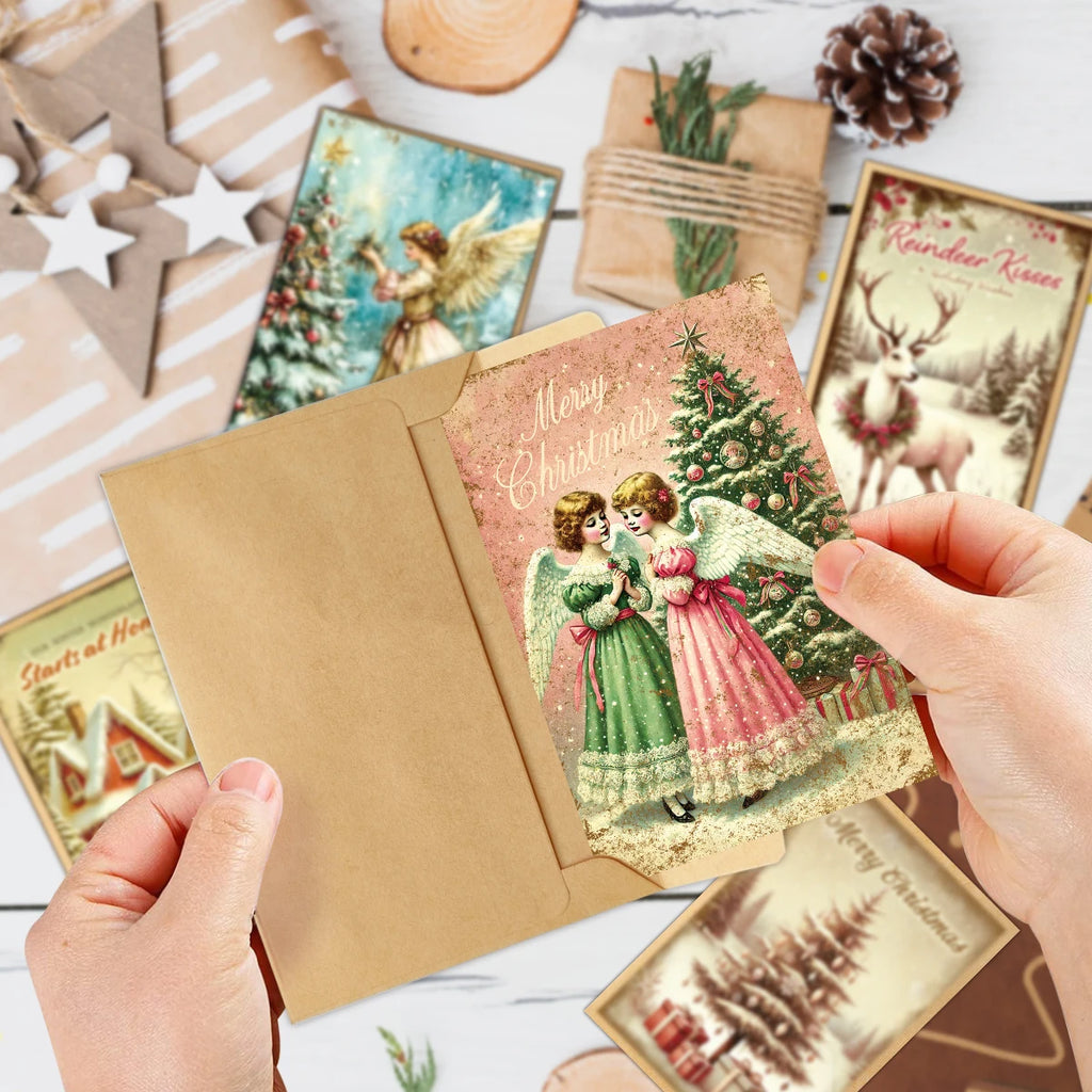 Vintage Christmas Cards – 12 Pack - view 3 - LOWZY