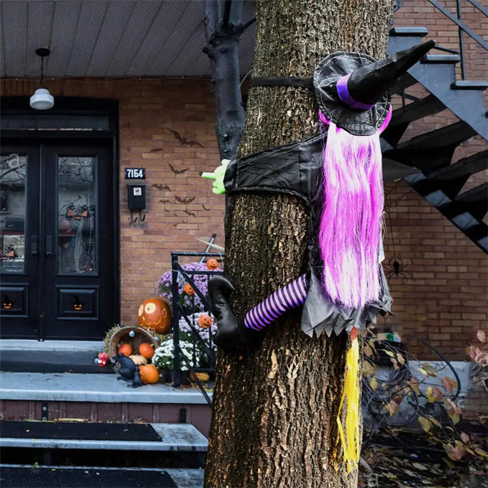 Outdoor Halloween Hanging Decorations – Witch & Spooky Designs