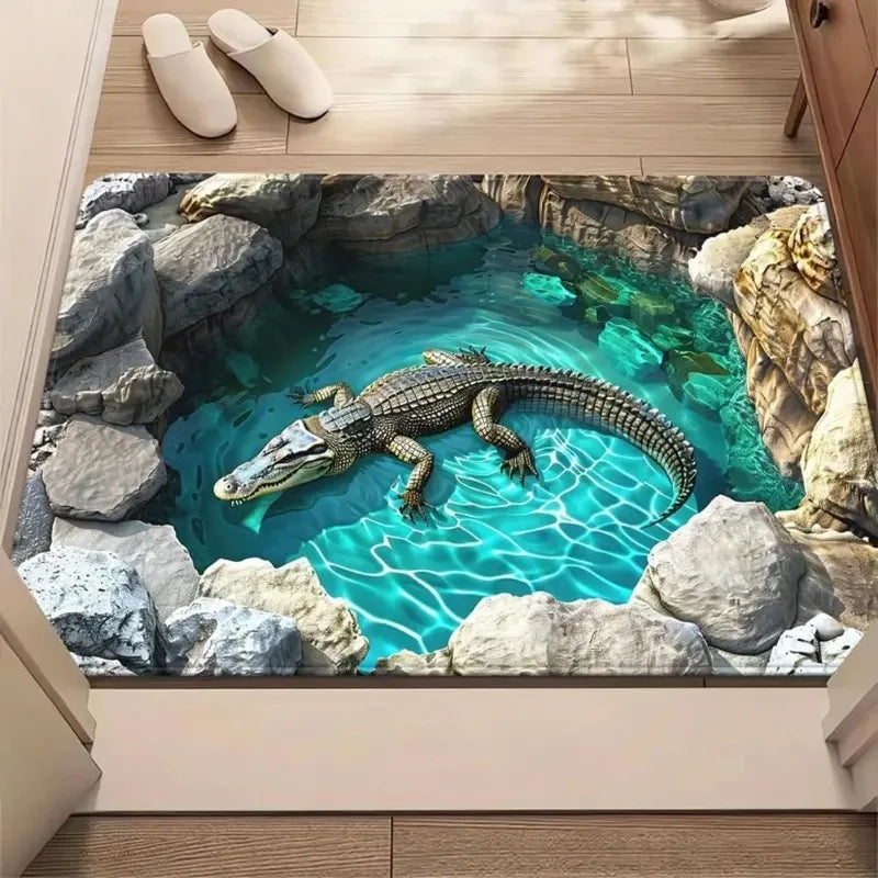 Cat Optical Illusion Doormat