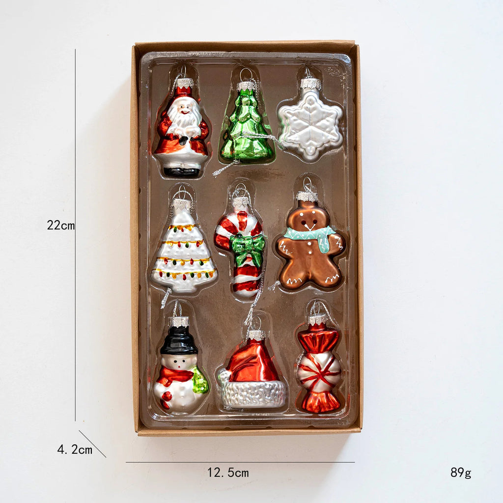 Glass Christmas Tree Ornament Set - LOWZY
